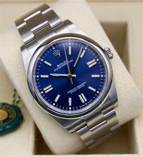 rolex oyster perpetual 41 blue